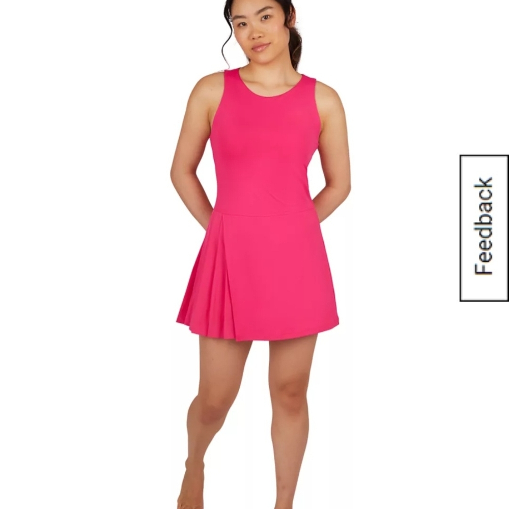 YogaLicious Renaissance Side Pleat Yoga/Performance Dress Large